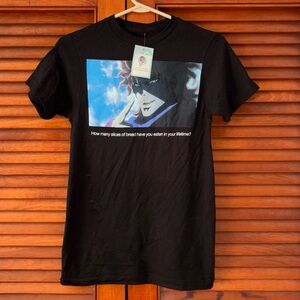 JoJo's Bizarre Adventure How Many Slices Of Bread Graphic T-Shirt Mens Size XS
